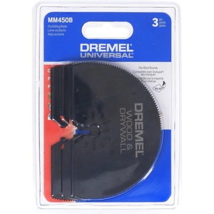 image:imageDremel MM450B 3Pack Wood amp Drywall Oscillating MultiTool Blades Cutting Blades Perfect For Precise Cuts  Universal QuickFit Interface Fits Bosch Makita Milwaukee and Rockwell Black3 Pack